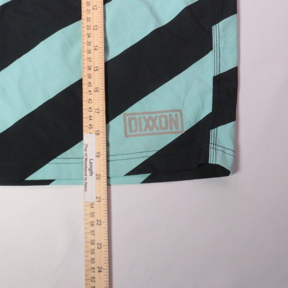 Dixxon Swim Shorts Mens 46 Blue Striped Unlined Swim Board Trunks Drawstrings - Picture 4 of 9